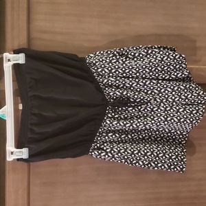 Black and white romper